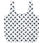 Fly Phot Motif Seamless Black And White Pattern Full Print Recycle Bag (XL)