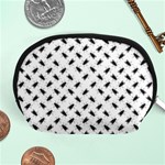 Fly Phot Motif Seamless Black And White Pattern Accessory Pouch (Medium)