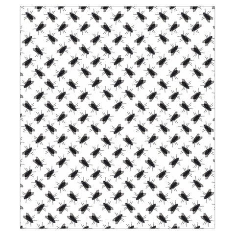 Fly Phot Motif Seamless Black And White Pattern Drawstring Pouch (Small) from ArtsNow.com Back