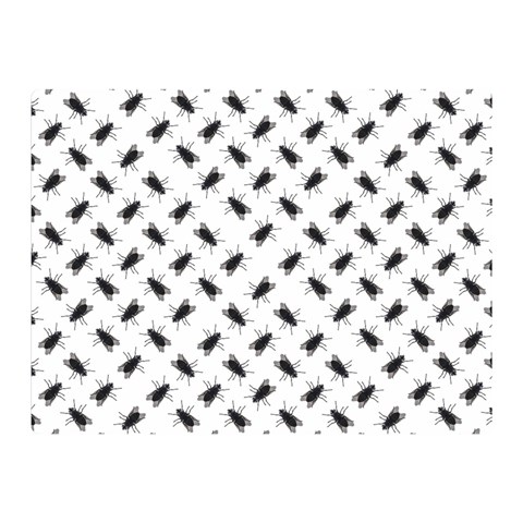 Fly Phot Motif Seamless Black And White Pattern Two Sides Premium Plush Fleece Blanket (Mini) from ArtsNow.com 35 x27  Blanket Back