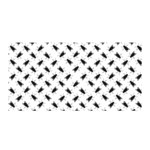 Fly Phot Motif Seamless Black And White Pattern Satin Wrap 35  x 70 