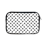 Fly Phot Motif Seamless Black And White Pattern Apple MacBook Pro 13  Zipper Case