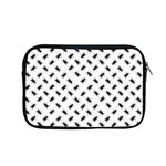 Fly Phot Motif Seamless Black And White Pattern Apple MacBook Pro 15  Zipper Case