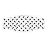 Fly Phot Motif Seamless Black And White Pattern Stretchable Headband