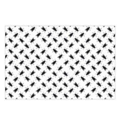 Fly Phot Motif Seamless Black And White Pattern Belt Pouch Bag (Large) from ArtsNow.com Loop