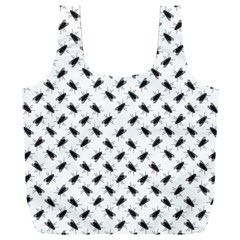 Fly Phot Motif Seamless Black And White Pattern Full Print Recycle Bag (XXL) from ArtsNow.com Back