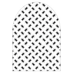 Fly Phot Motif Seamless Black And White Pattern Microwave Oven Glove from ArtsNow.com Front