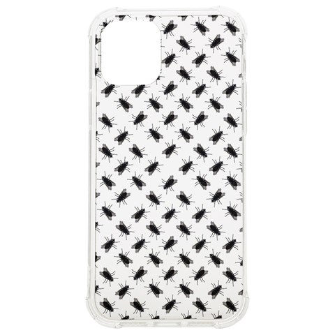 Fly Phot Motif Seamless Black And White Pattern iPhone 12/12 Pro TPU UV Print Case from ArtsNow.com Front