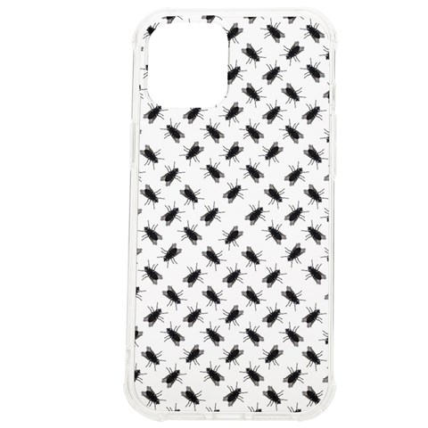 Fly Phot Motif Seamless Black And White Pattern iPhone 12 Pro max TPU UV Print Case from ArtsNow.com Front