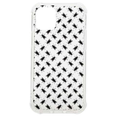 Fly Phot Motif Seamless Black And White Pattern iPhone 12 mini TPU UV Print Case	 from ArtsNow.com Front