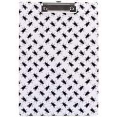 Fly Phot Motif Seamless Black And White Pattern A4 Acrylic Clipboard from ArtsNow.com Front