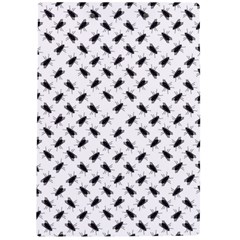 Fly Phot Motif Seamless Black And White Pattern A4 Acrylic Clipboard from ArtsNow.com Back