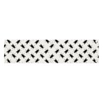 Fly Phot Motif Seamless Black And White Pattern Banner and Sign 4  x 1 