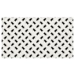 Fly Phot Motif Seamless Black And White Pattern Banner and Sign 7  x 4 