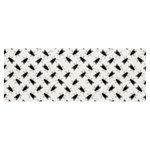 Fly Phot Motif Seamless Black And White Pattern Banner and Sign 8  x 3 