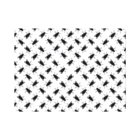 Fly Phot Motif Seamless Black And White Pattern Premium Plush Fleece Blanket (Mini) from ArtsNow.com 35 x27  Blanket Front