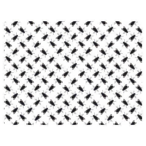 Fly Phot Motif Seamless Black And White Pattern Premium Plush Fleece Blanket (Extra Small) from ArtsNow.com 40 x30  Blanket Front