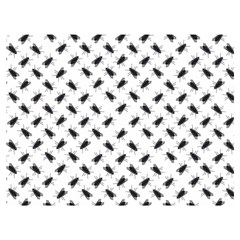 Fly Phot Motif Seamless Black And White Pattern Two Sides Premium Plush Fleece Blanket (Baby Size) from ArtsNow.com 40 x30  Blanket Front