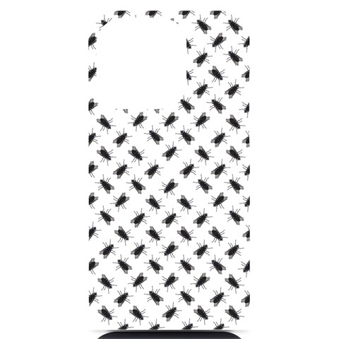 Fly Phot Motif Seamless Black And White Pattern iPhone 14 Pro Black UV Print Case from ArtsNow.com Front