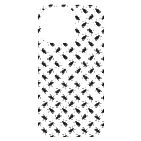 Fly Phot Motif Seamless Black And White Pattern iPhone 14 Pro Max Black UV Print Case from ArtsNow.com Front