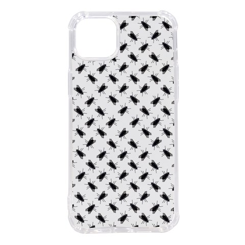 Fly Phot Motif Seamless Black And White Pattern iPhone 14 Plus TPU UV Print Case from ArtsNow.com Front