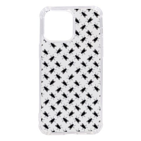 Fly Phot Motif Seamless Black And White Pattern iPhone 14 Pro Max TPU UV Print Case from ArtsNow.com Front