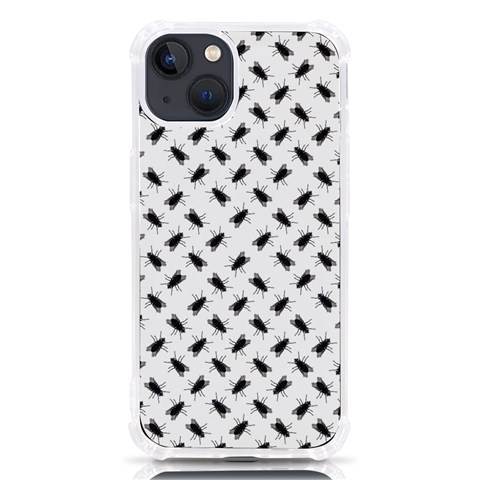 Fly Phot Motif Seamless Black And White Pattern iPhone 13 TPU UV Print Case from ArtsNow.com Front