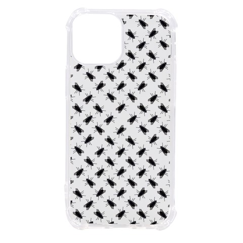 Fly Phot Motif Seamless Black And White Pattern iPhone 13 mini TPU UV Print Case from ArtsNow.com Front