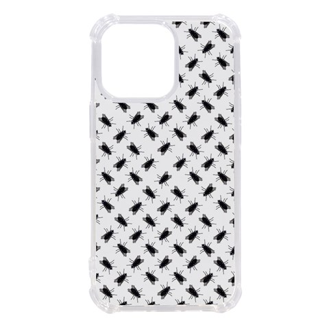 Fly Phot Motif Seamless Black And White Pattern iPhone 13 Pro TPU UV Print Case from ArtsNow.com Front