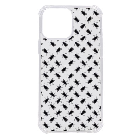 Fly Phot Motif Seamless Black And White Pattern iPhone 13 Pro Max TPU UV Print Case from ArtsNow.com Front