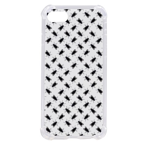 Fly Phot Motif Seamless Black And White Pattern iPhone SE from ArtsNow.com Front