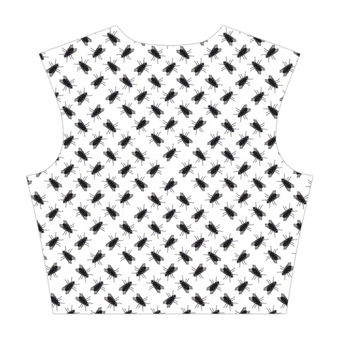 Fly Away in Black & White  Cotton Crop Top from ArtsNow.com Back