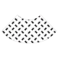 Fly Away in Black & White  Trumpet Sleeve Cropped Top from ArtsNow.com Cuff Right