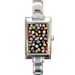 Ecstasy pills pattern Rectangle Italian Charm Watch