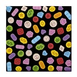 Ecstasy pills pattern Tile Coaster