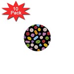 Ecstasy pills pattern 1  Mini Buttons (10 pack) 