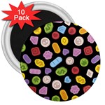 Ecstasy pills pattern 3  Magnets (10 pack) 