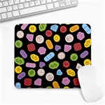 Ecstasy pills pattern Large Mousepad