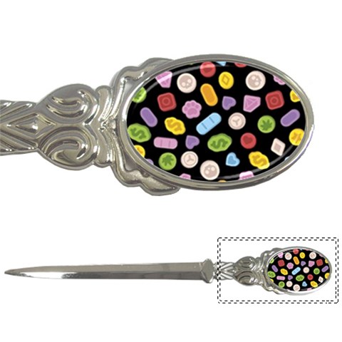 Ecstasy pills pattern Letter Opener from ArtsNow.com Front