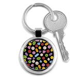 Ecstasy pills pattern Key Chain (Round)