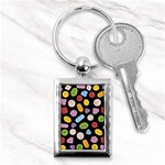 Ecstasy pills pattern Key Chain (Rectangle)