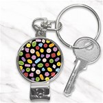 Ecstasy pills pattern Nail Clippers Key Chain