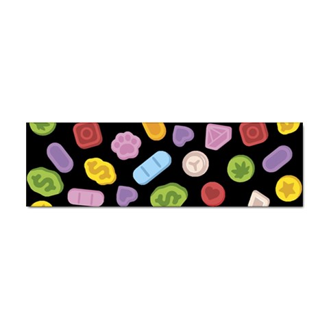 Ecstasy pills pattern Sticker (Bumper) from ArtsNow.com Front