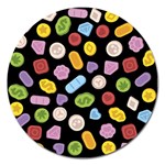 Ecstasy pills pattern Magnet 5  (Round)