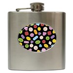 Ecstasy pills pattern Hip Flask (6 oz)