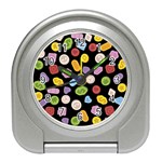 Ecstasy pills pattern Travel Alarm Clock