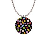 Ecstasy pills pattern 1  Button Necklace