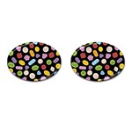 Ecstasy pills pattern Cufflinks (Oval)