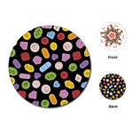 Ecstasy pills pattern Playing Cards Single Design (Round)