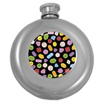 Ecstasy pills pattern Round Hip Flask (5 oz)